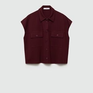 Mango matching burgundy set